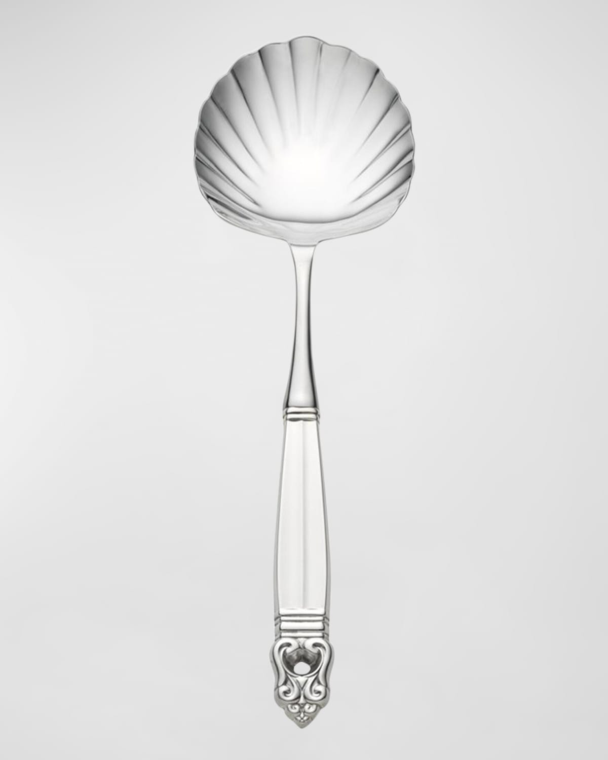Royal Danish Shell Serving Spoon, Hollow Handle