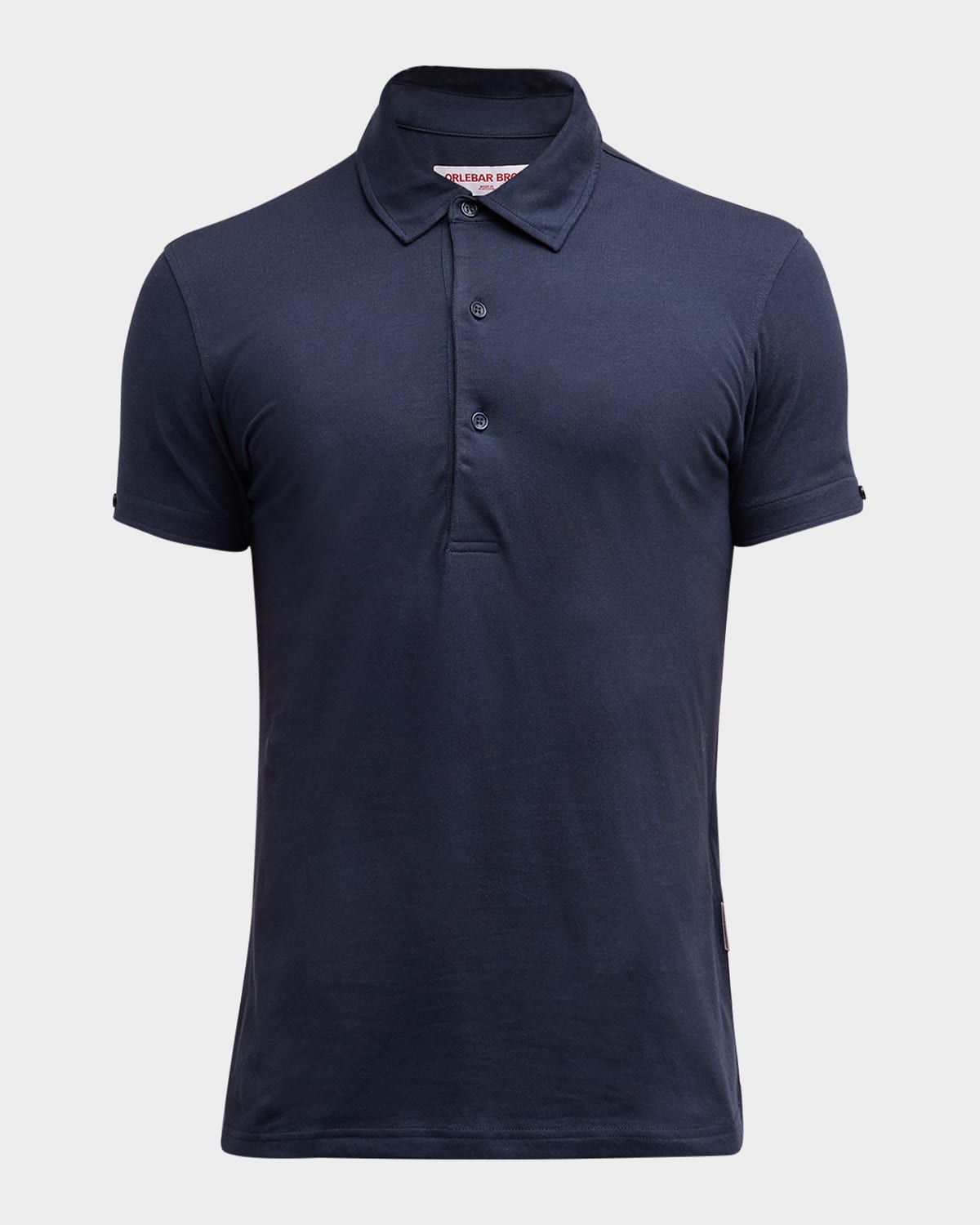 Orlebar Brown Sebastian Cotton Silk Polo In Night Iris