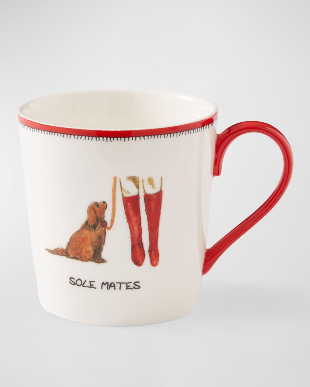 Kit Kemp For Spode Apple A Day Doodle Mug In Sole Mates