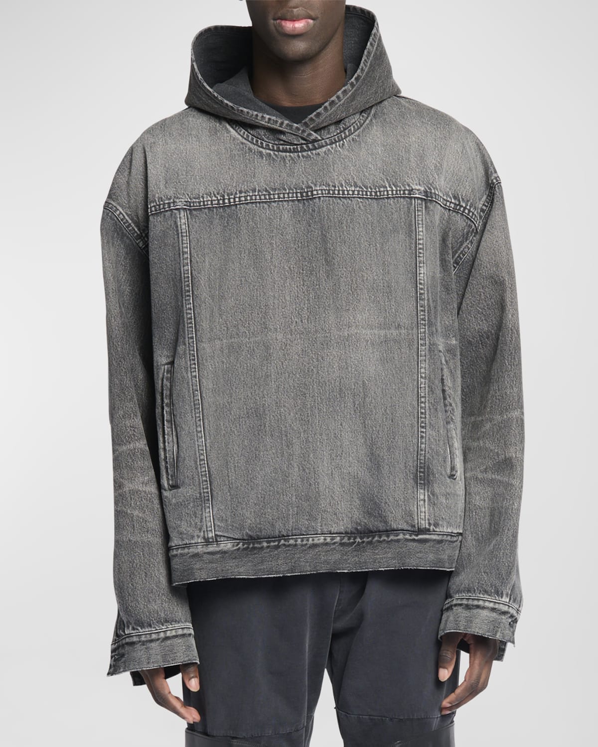 Balenciaga Pull Over Jacket In 3340 Eco Black ModeSens