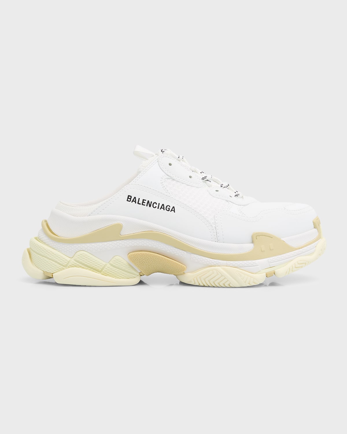 Balenciaga Triple S Mule In 9097 White