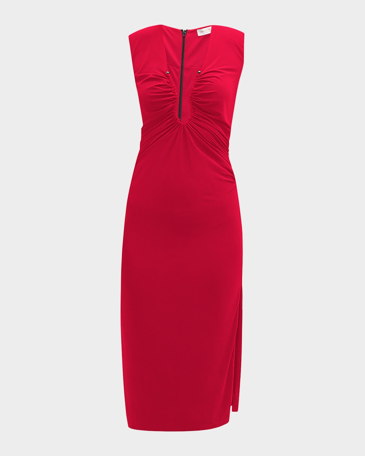 RAMY BROOK ELENA GATHERED MIDI DRESS 