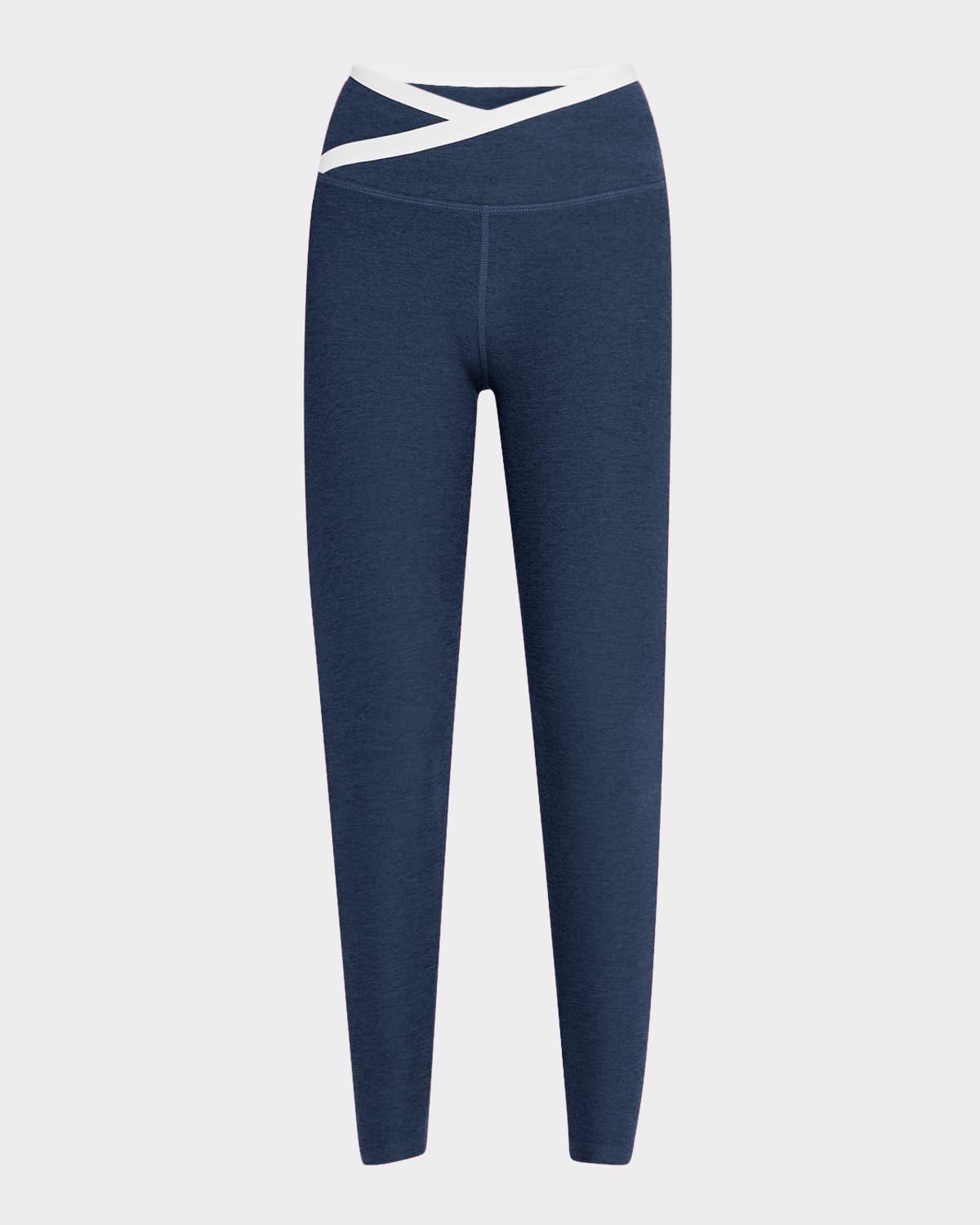Beyond Yoga Spacedye Outlines High-waisted Midi Leggings In Nocturnal Navy/cl