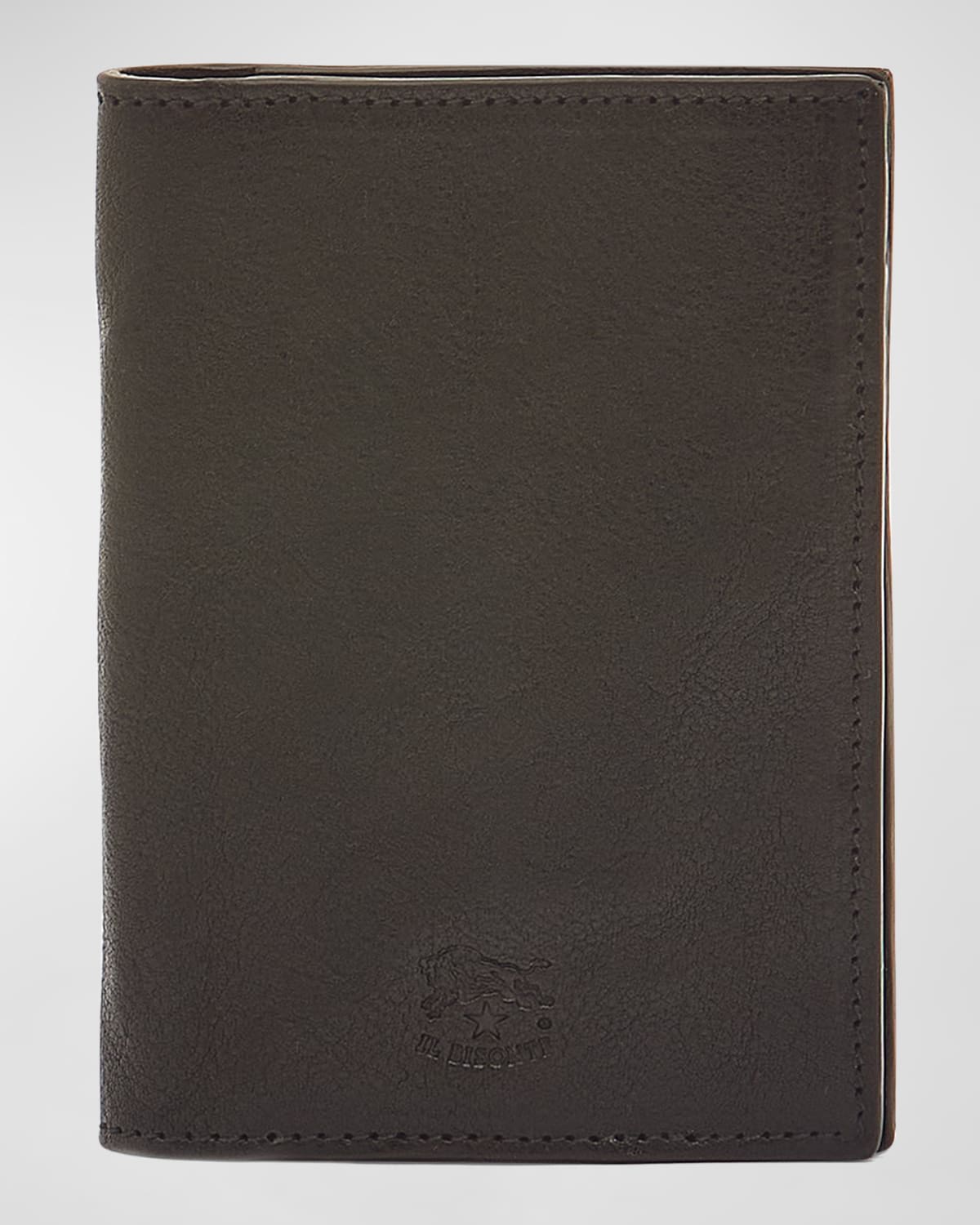 Il Bisonte Men's Elastic Band Trifold Wallet