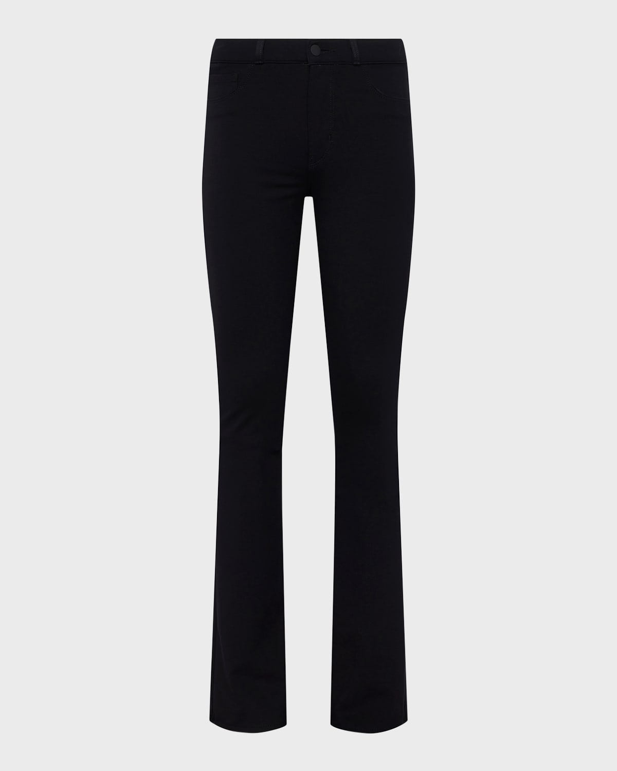 L Agence Selma High Rise Sleek Baby Bootcut Pants In Black