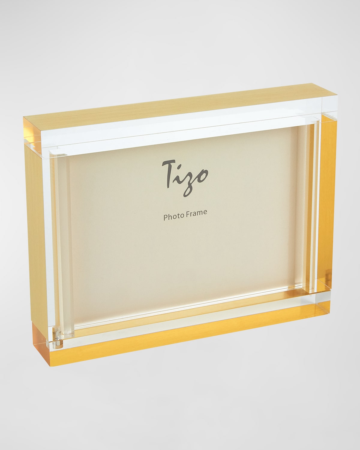 Tizo Lucite Block Frame, 5" X 7" In Gold