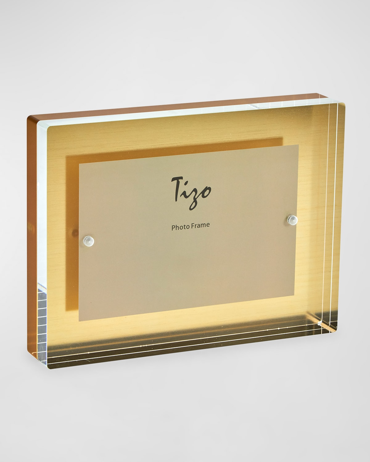 TIZO LUCITE FLOATING BLOCK PHOTO FRAME, 4" X 6"