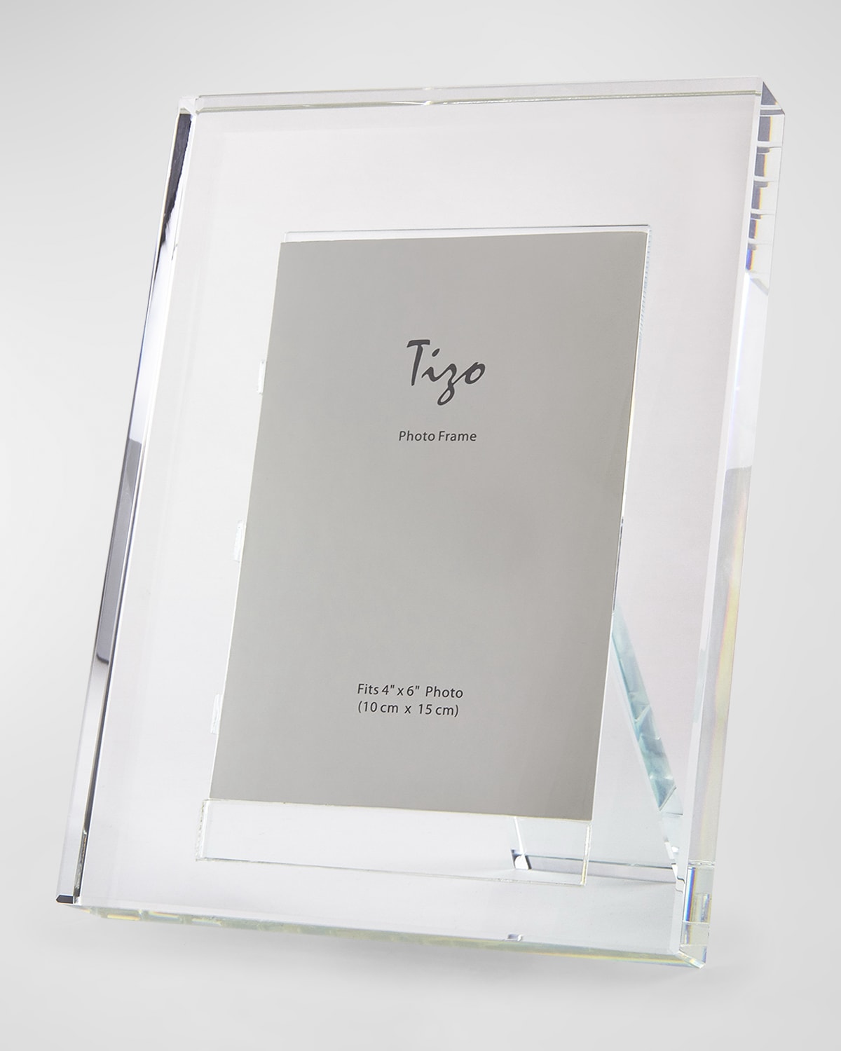 TIZO CLEAR CRYSTAL PHOTO FRAME, 5" X 7"