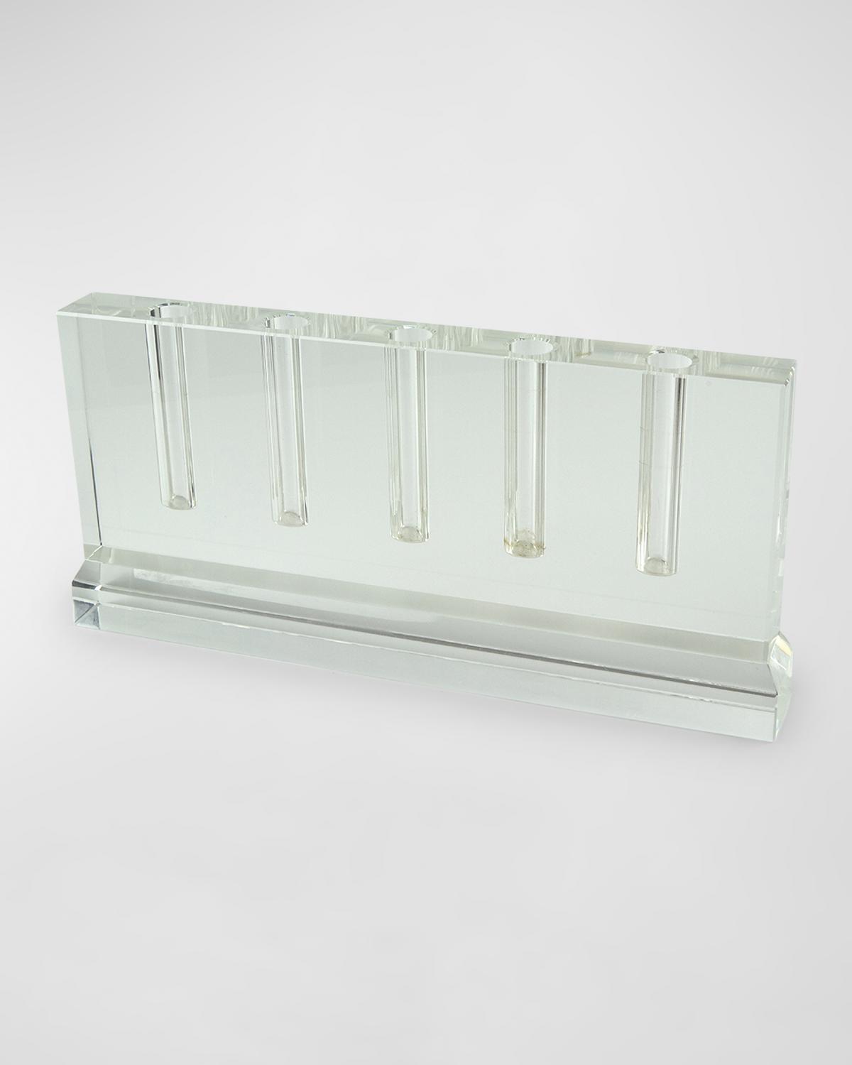 Tizo Clear Crystal Five-hole Bud Vase