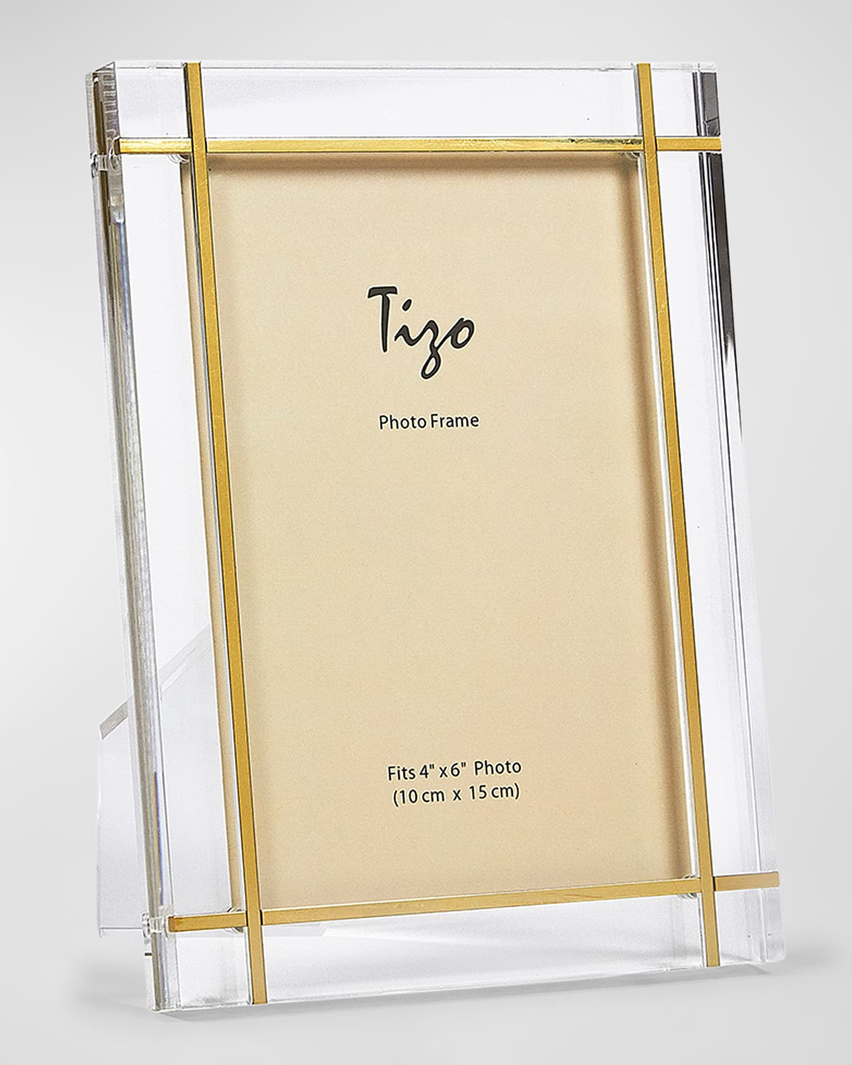 TIZO LUCITE AND GOLD METAL INLAY FRAME - 8" X 10"