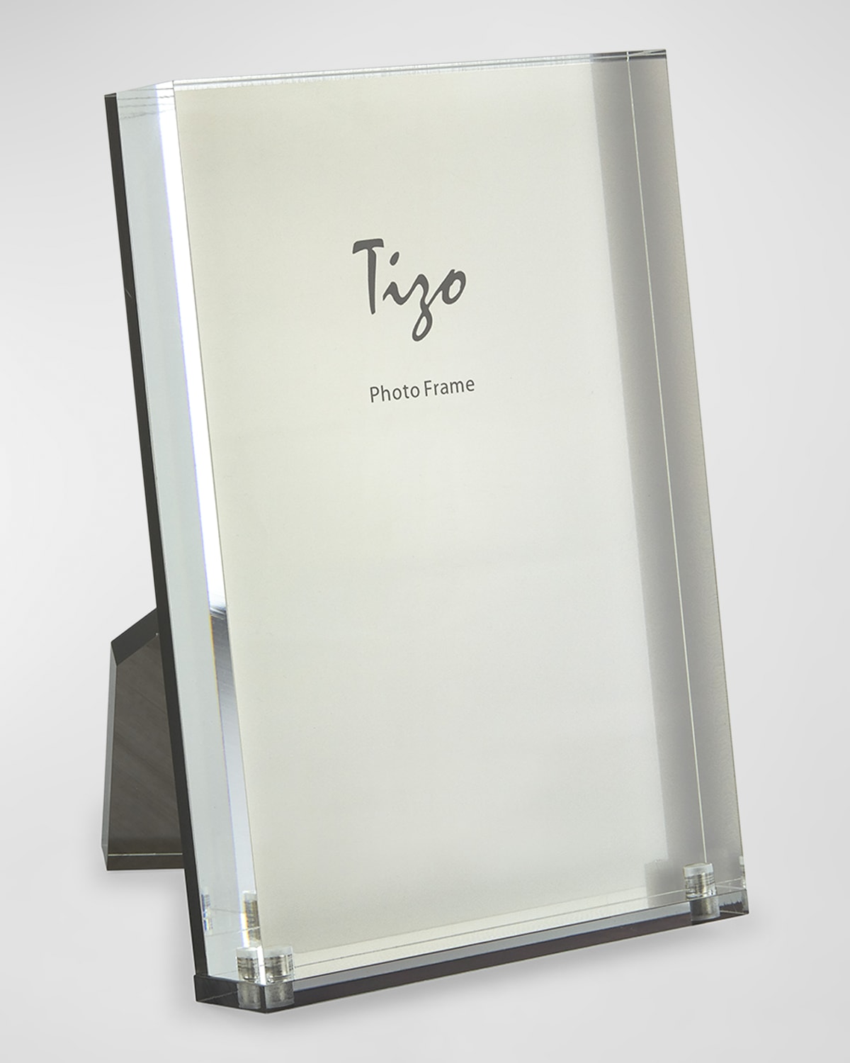 Shop Tizo Thick Lucite Easle-back Fram - 4" X 6" In Clear &amp; Silver