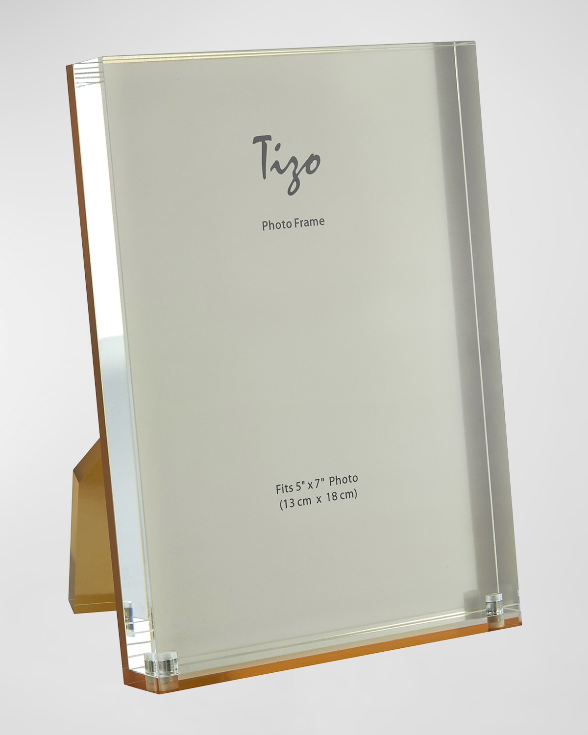 Shop Tizo Thick Lucite Easle-back Fram - 5" X 7" In Clear &amp; Gold