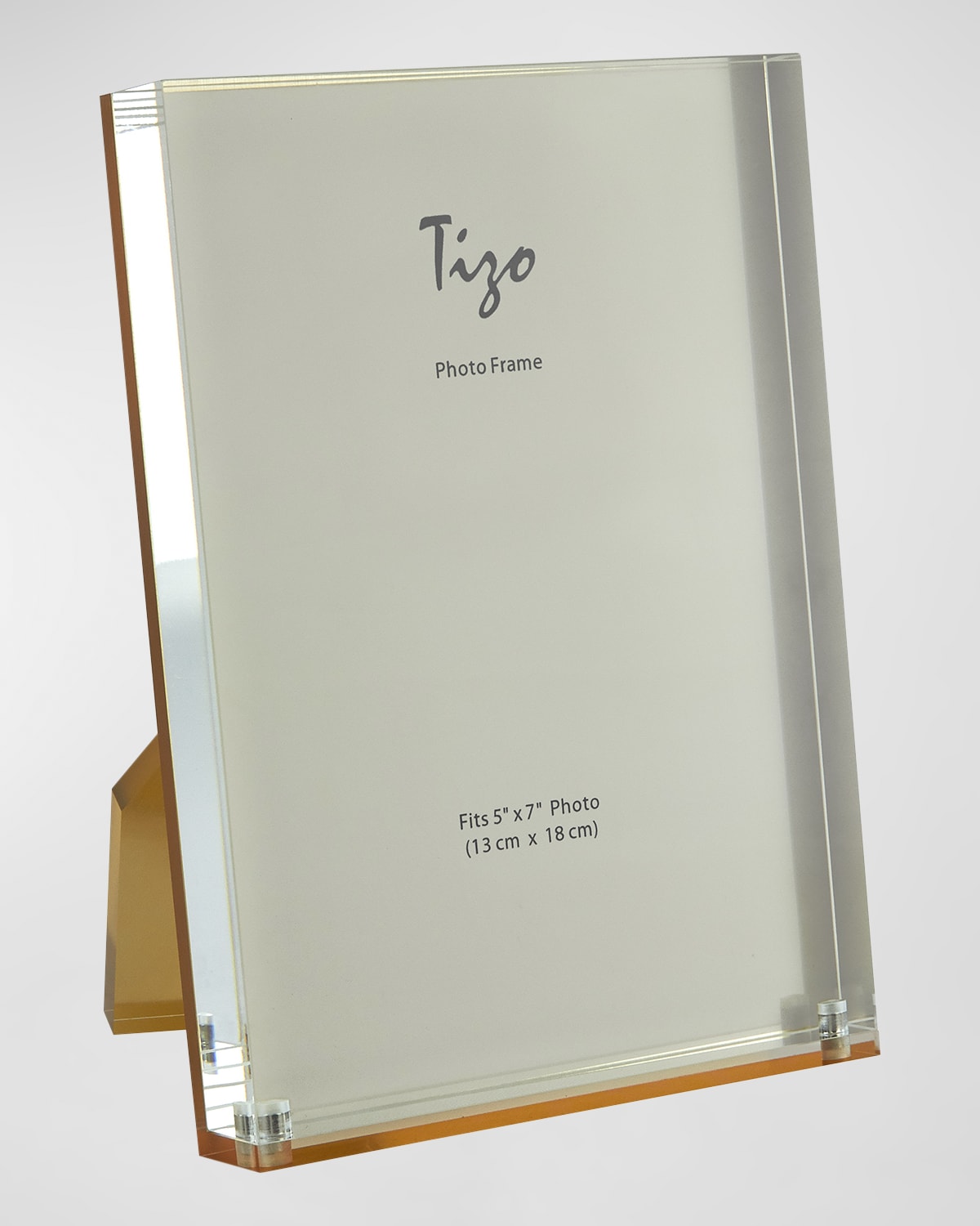 Tizo Lucite Easel Back 8 X 10 Picture Frame In Clear,gold