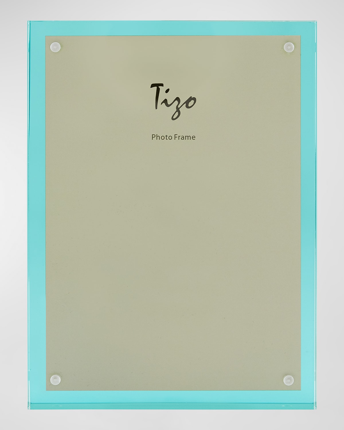 Shop Tizo Lucite Frame - 4" X 6" In Clear &amp; Turquoise