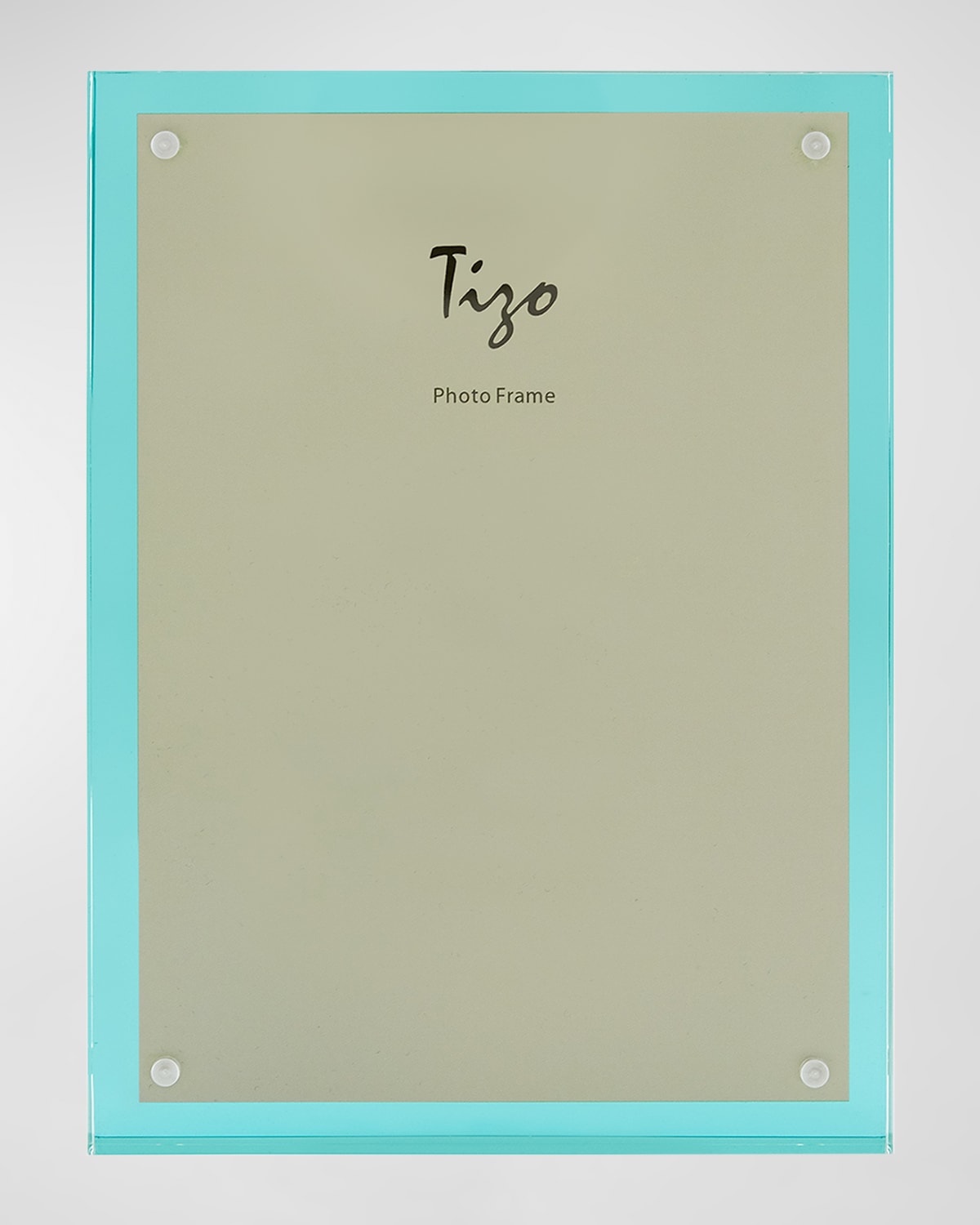 Shop Tizo Lucite Frame - 5" X 7" In Clear &amp; Turquoise
