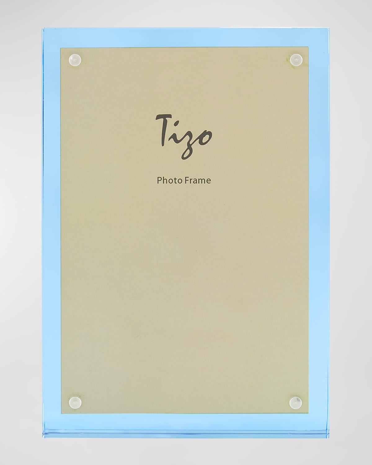 Shop Tizo Lucite Photo Frame, 8" X 10" In Clear &amp; Blue