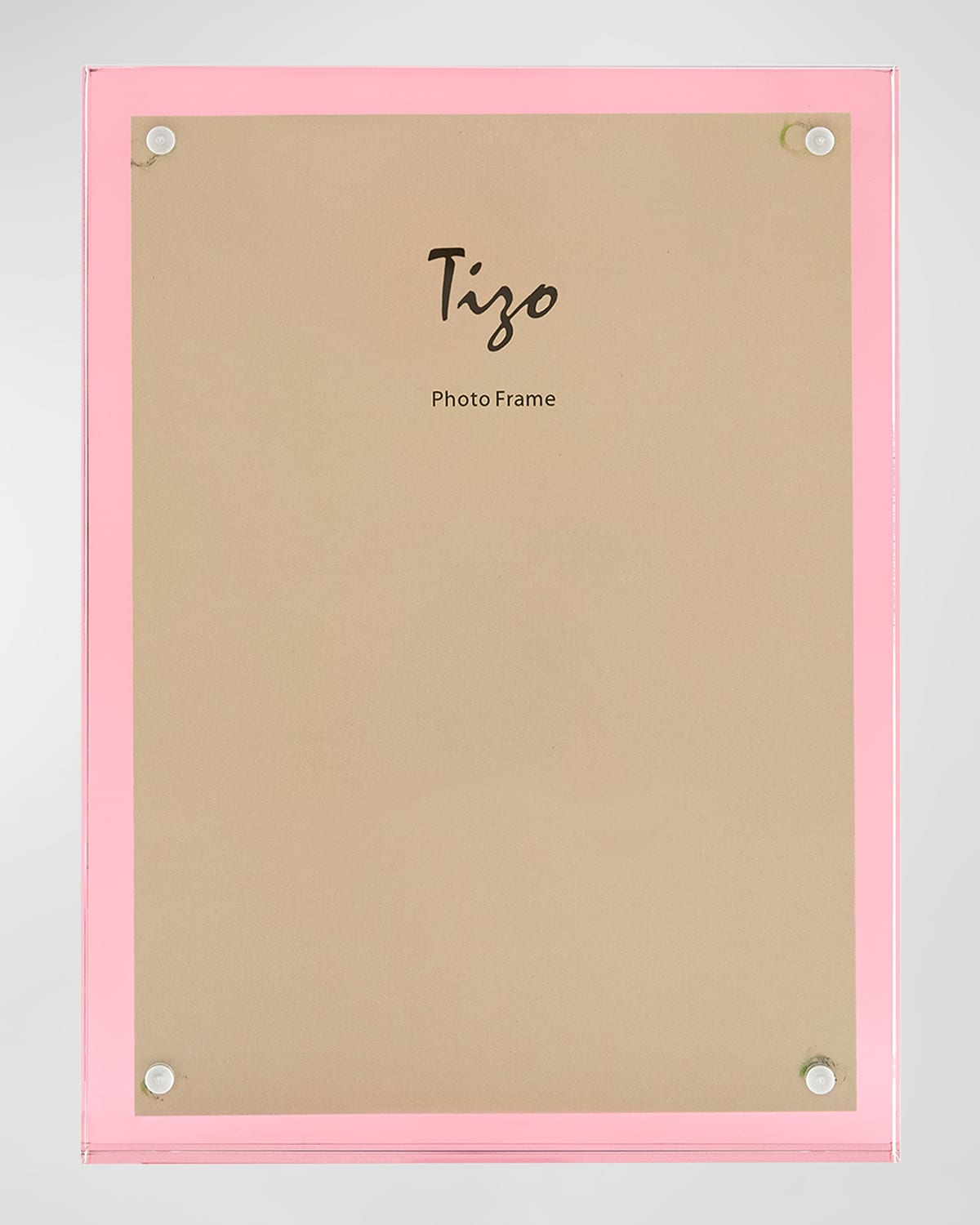 Tizo Lucite Photo Frame, 8" X 10" In Clear/pink