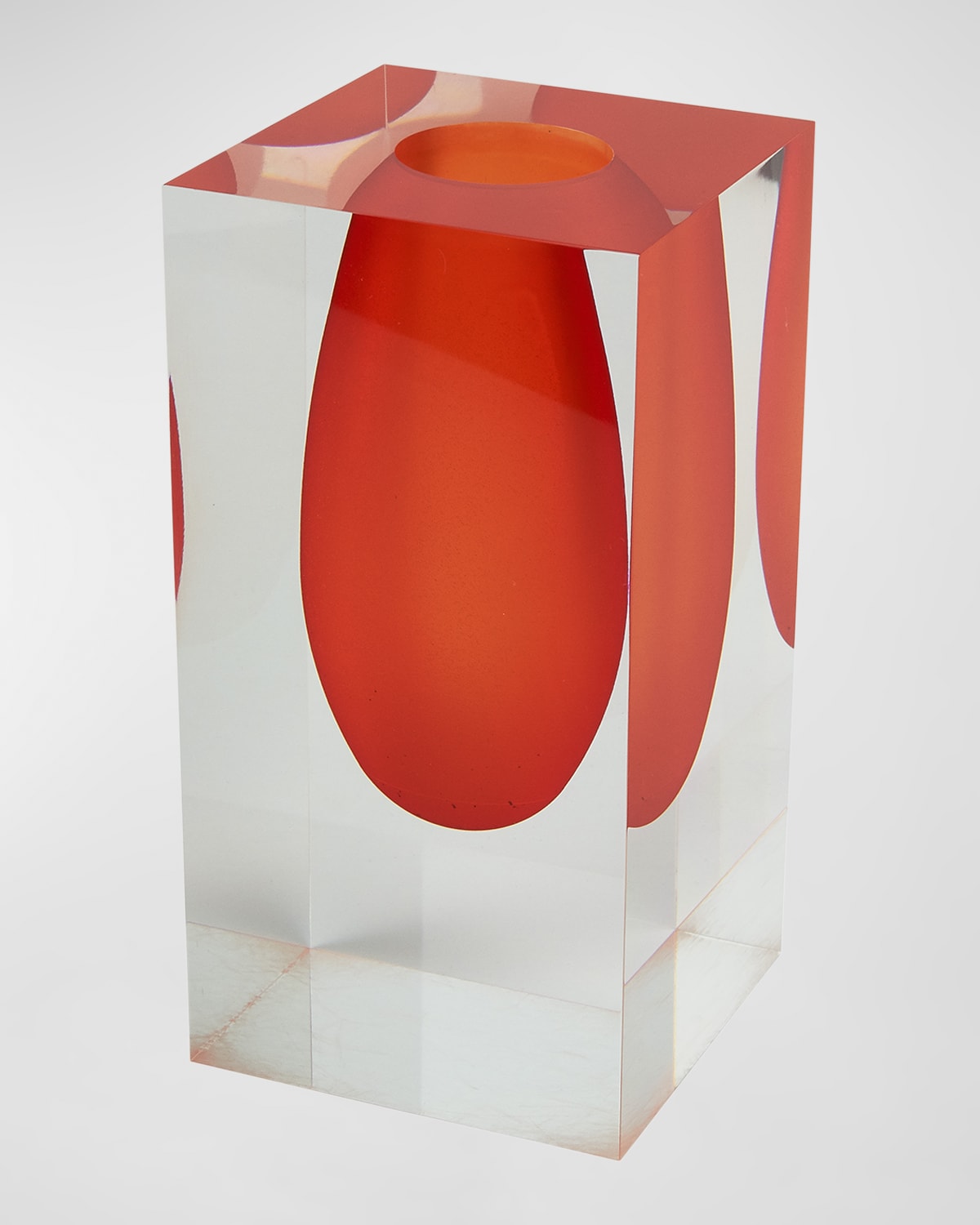 TIZO LUCITE VASE, 5"