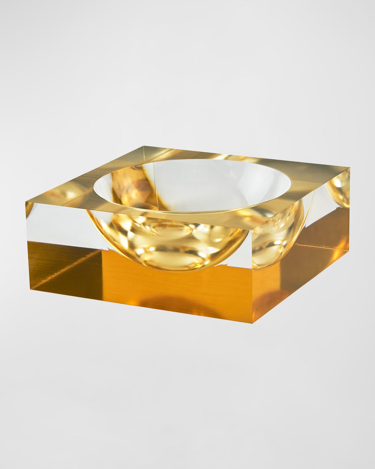 Shop Tizo Lucite Decorative Bowl In Gold
