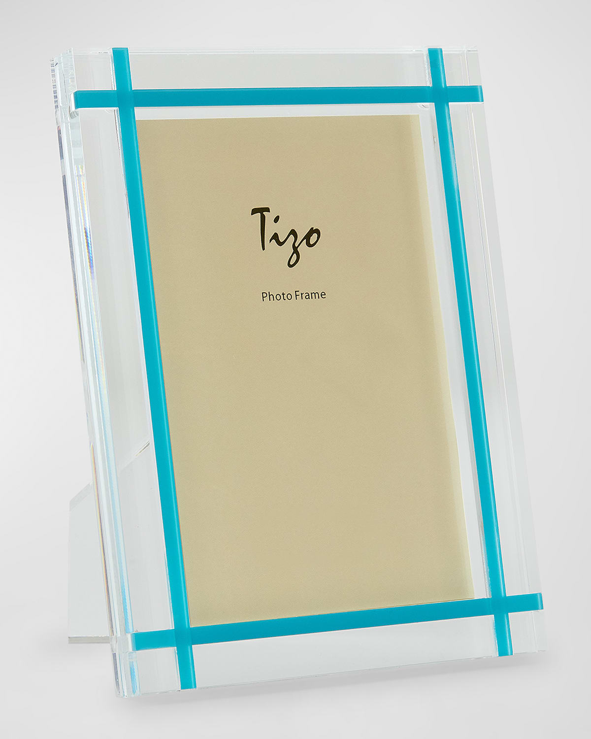 Tizo Contrast Inlay Lucite Frame, 4 X 6 In Turquoise
