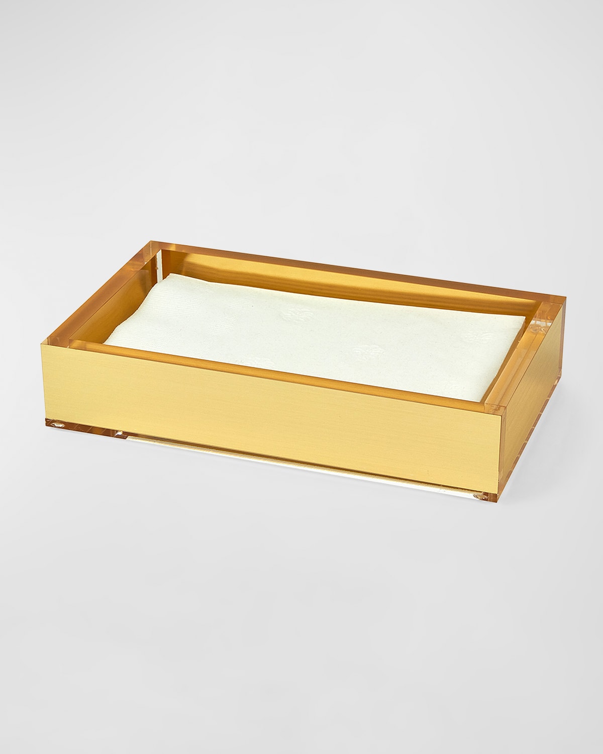 Tizo Lucite Guesttowel Tray In Silver