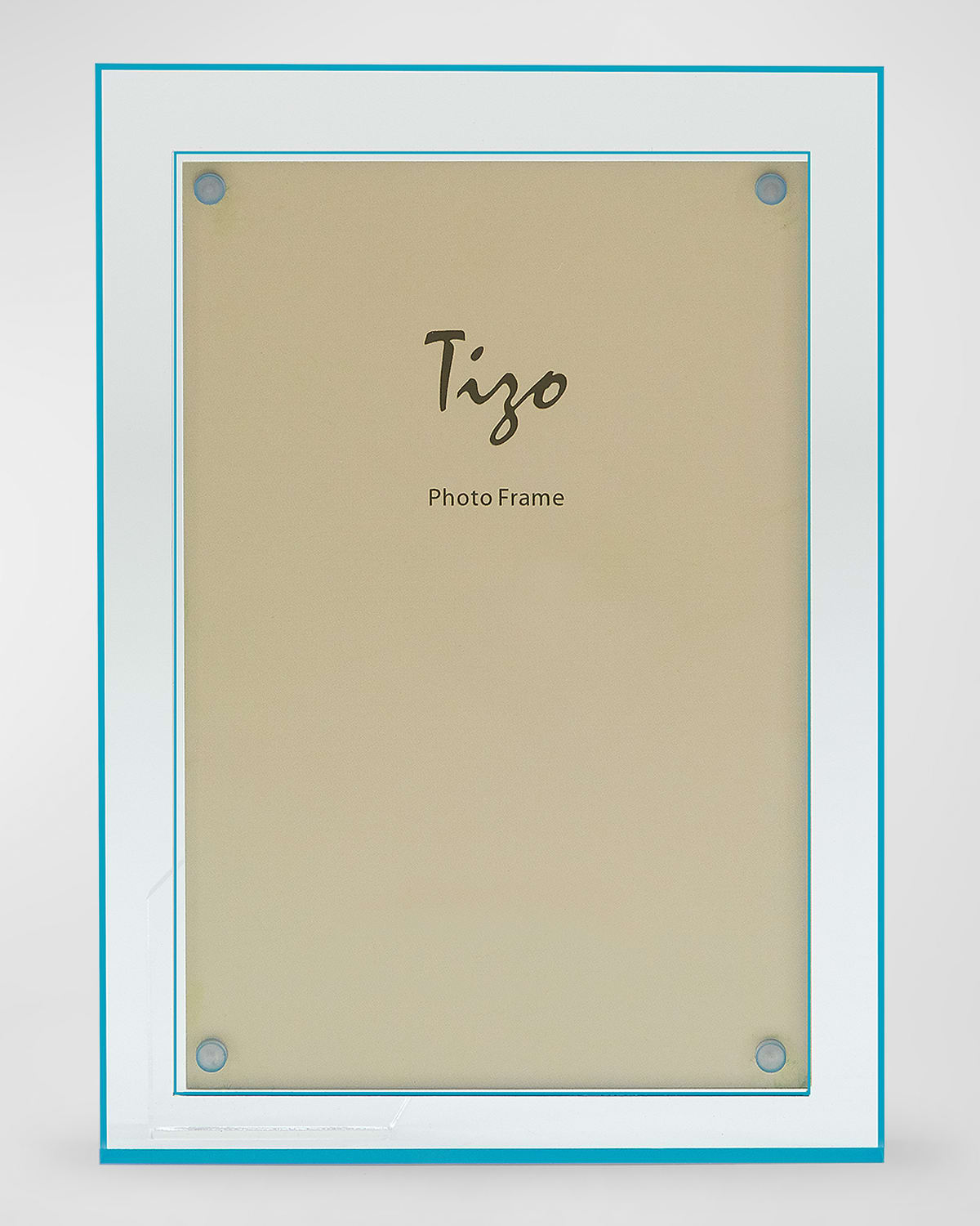 Shop Tizo Lucite Frame, 4" X 6" In Clear &amp; Turquoise