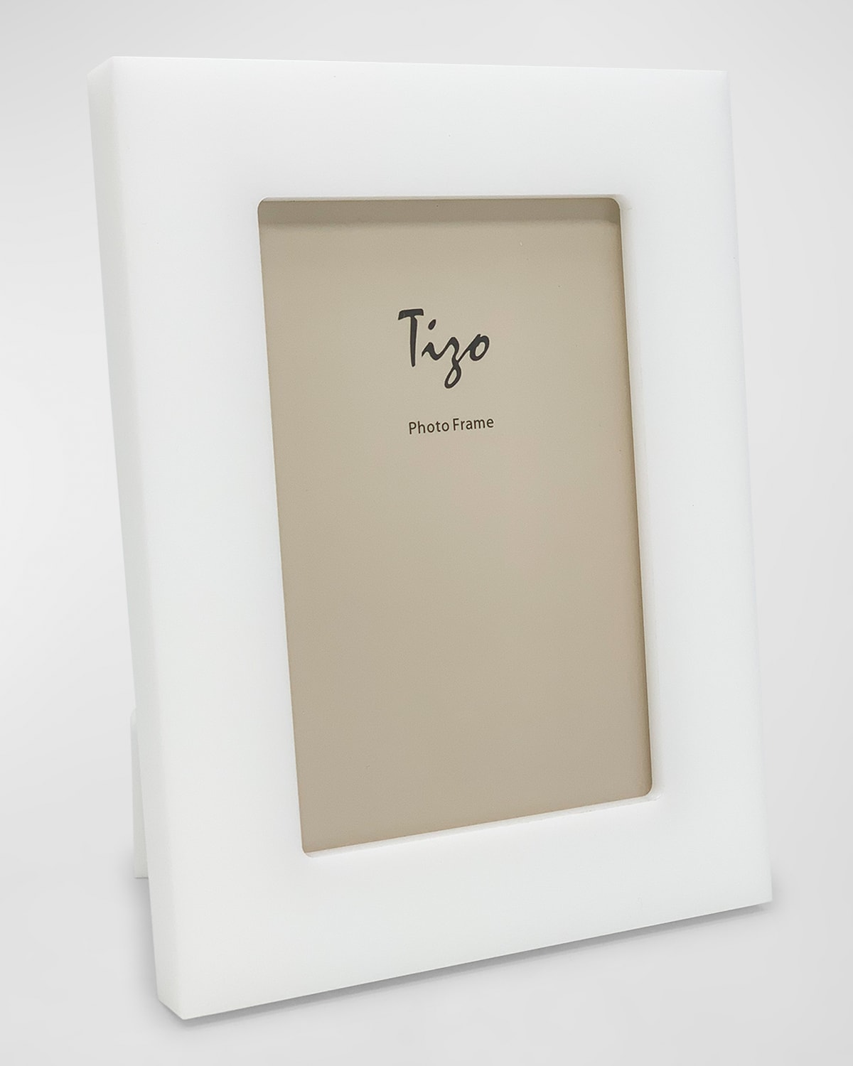 Tizo Solid Lucite Frame, 4" X 6" In White