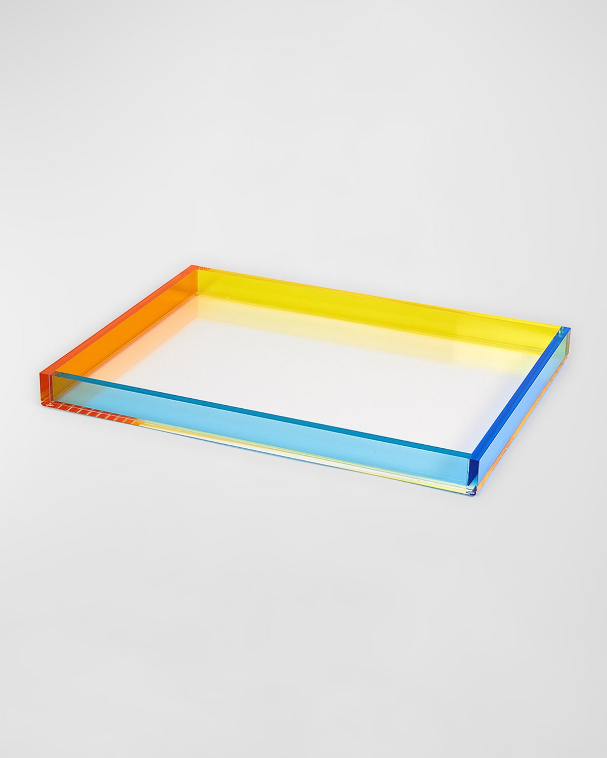 Shop Tizo Lucite Tray, 12" X 8" In Mulit Color