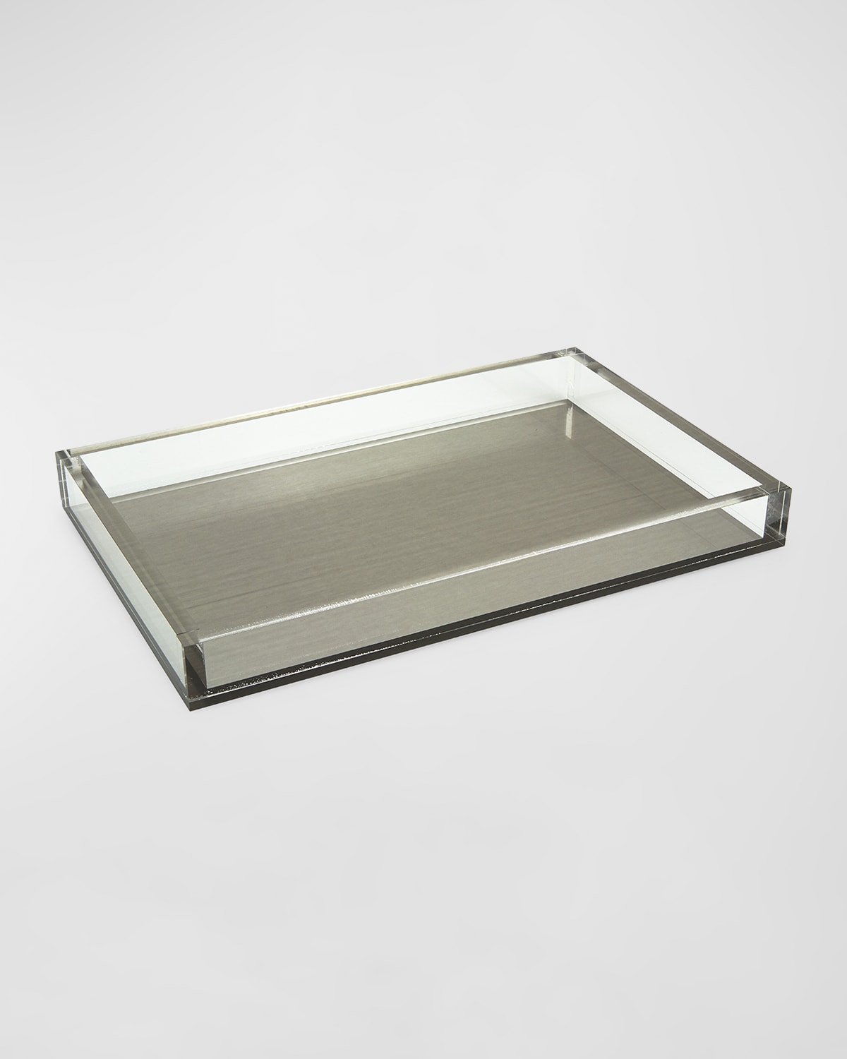 Tizo Lucite Tray In Silver
