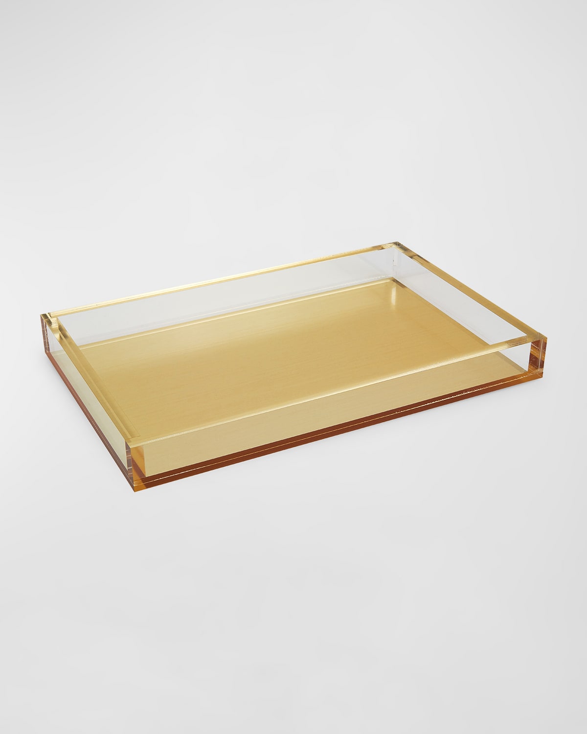 Tizo Lucite Tray, 12" X 8" In Gold
