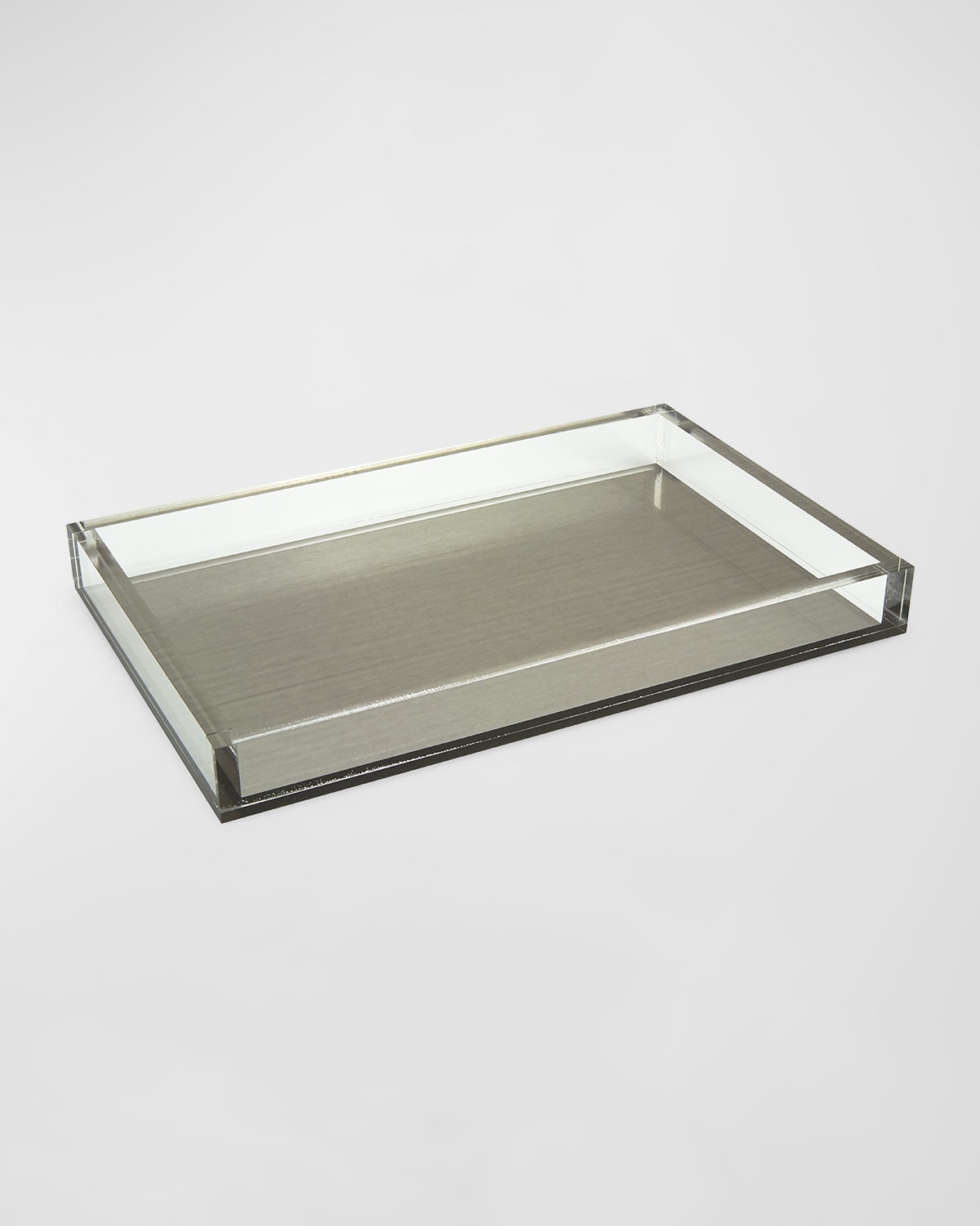 Tizo Lucite Tray In Silver