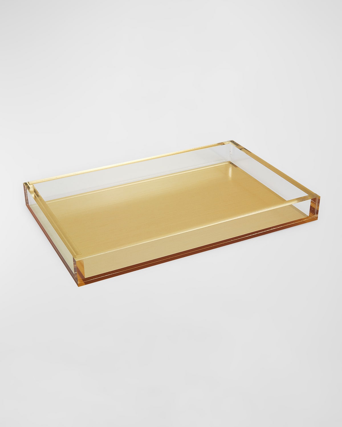 Tizo Lucite Serving Tray In Gold