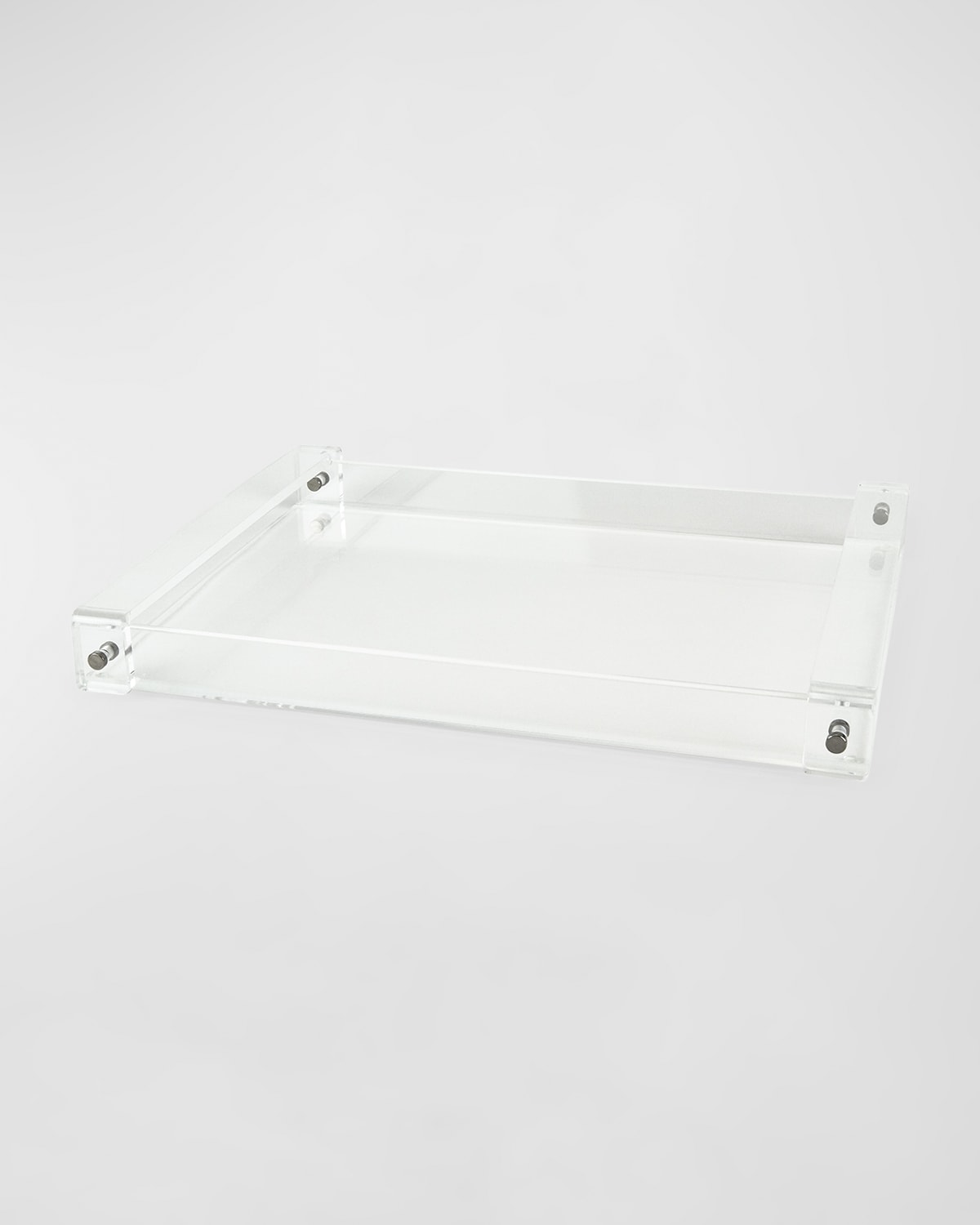 Tizo Lucite Tray With Handle In Clear