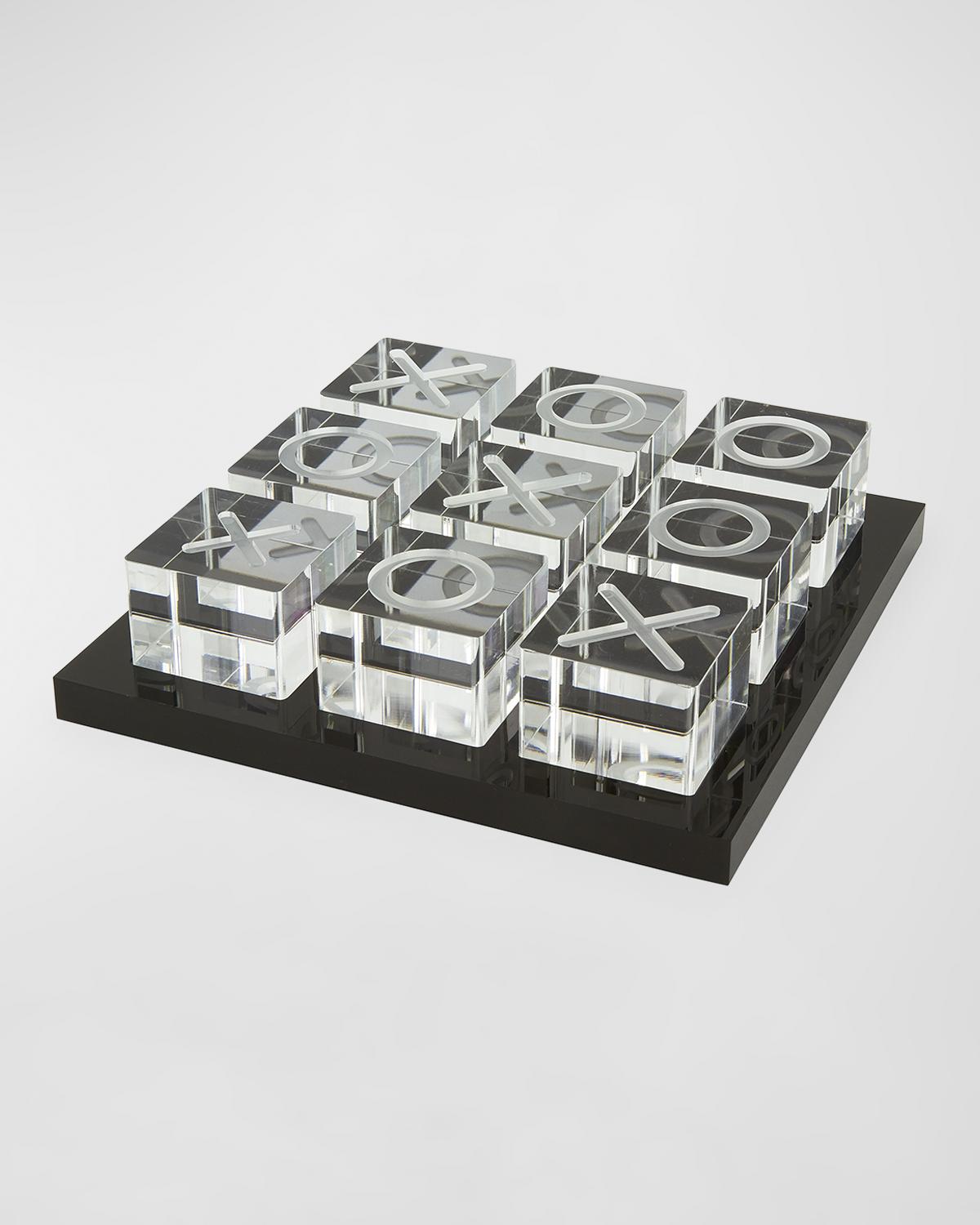 Tizo Acrylic Tic-tac-toe Game Set In Black