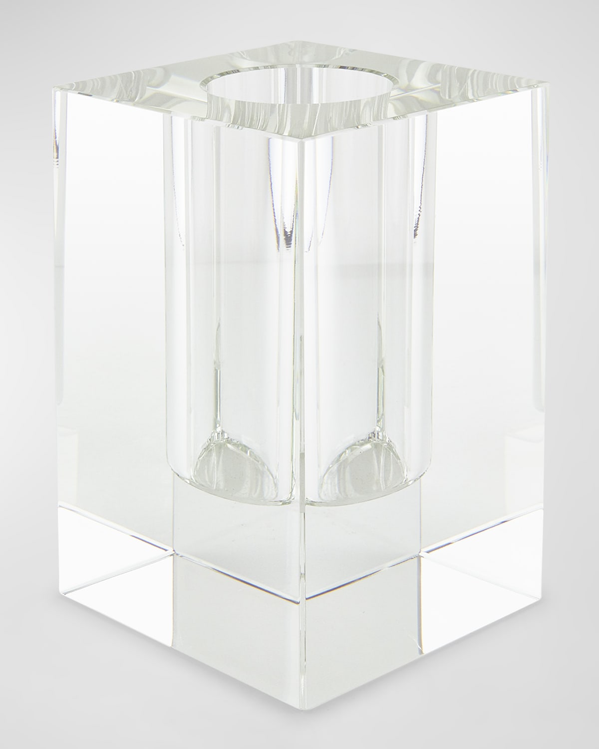 Tizo Clear Crystal Modern Square Vase