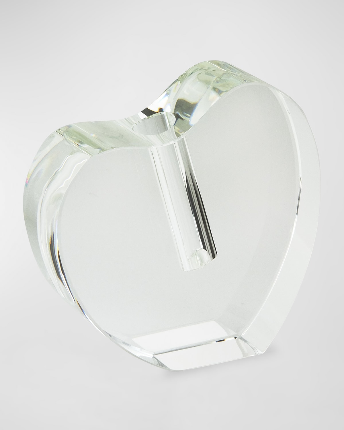 Tizo Crystal Clear Heart Shape Vase, Large