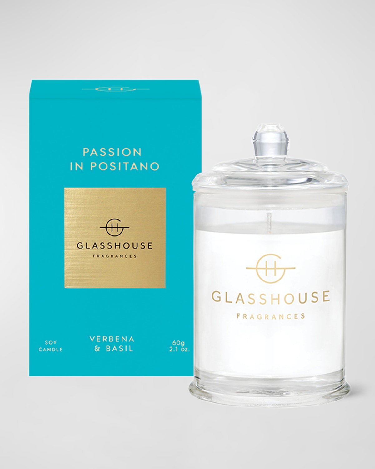 Glasshouse Fragrances Passion In Positano Verbena & Basil Candle, 2.1 Oz.