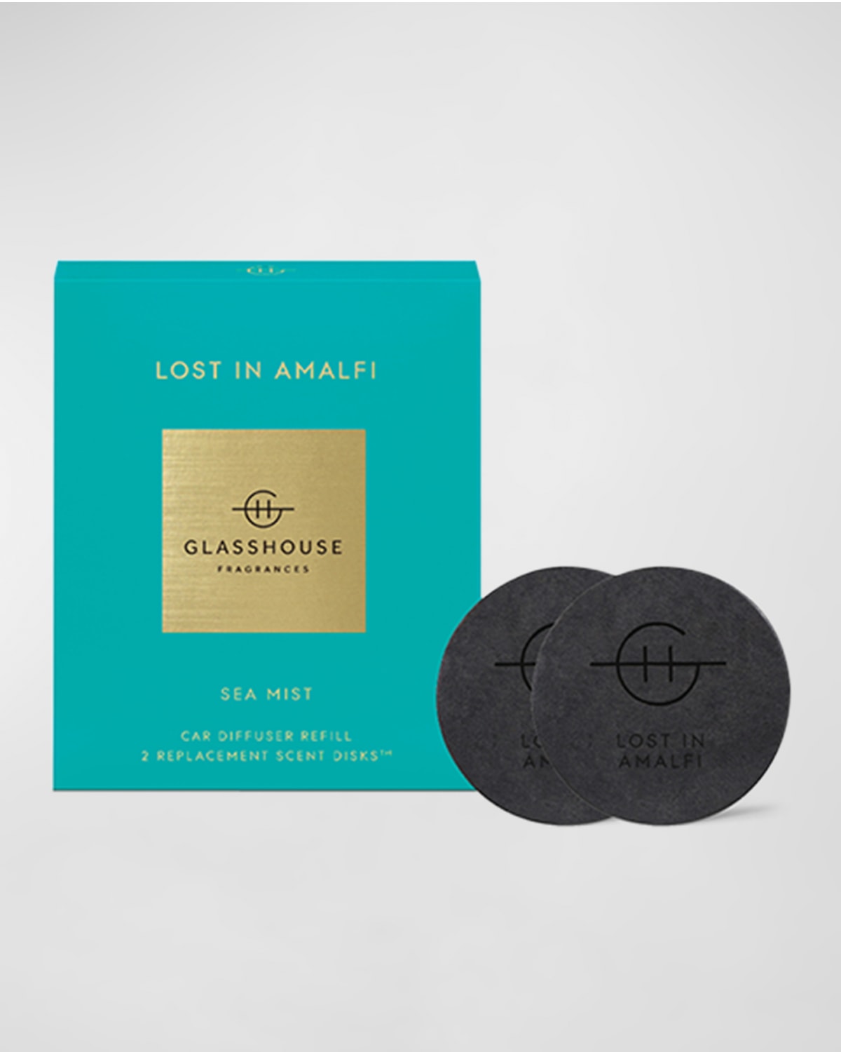 Lost in Amalfi Car Diffuser Replacement Scent Disks, Set of 2