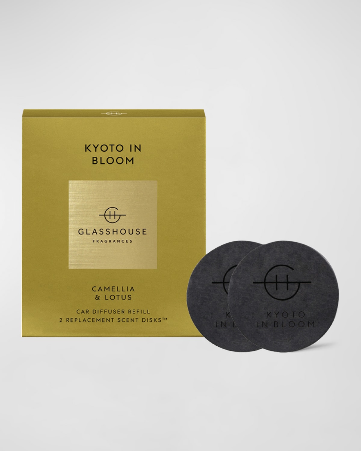 Kyoto in Bloom Car Diffuser Replacement Scent Disks, Set of 2