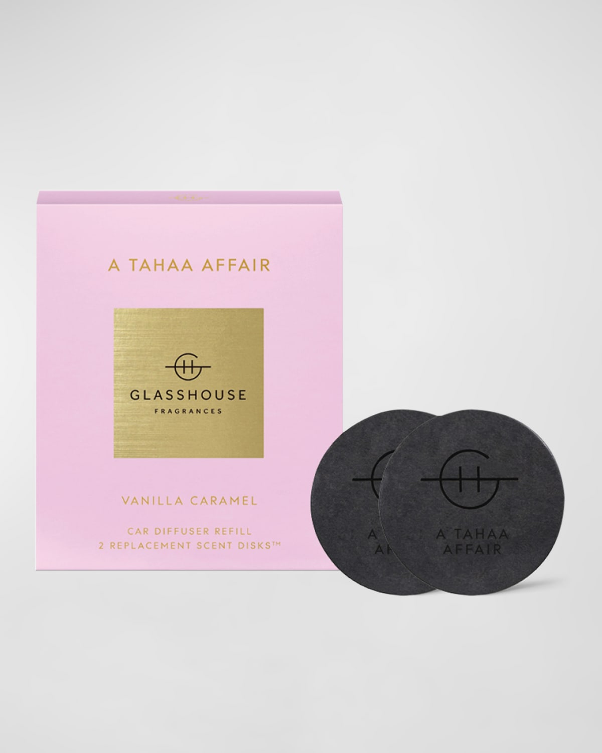 Glasshouse Fragrances A Tahaa Affair Car Diffuser Replacement Scent Disks, Set Of 2