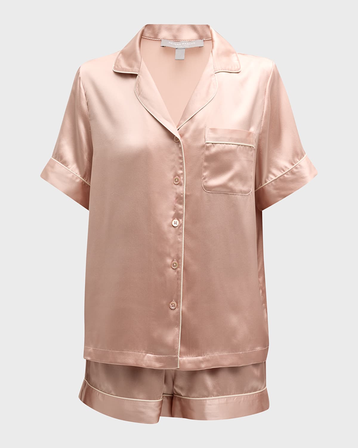 Myrtus Oversized Silk Satin Pajama Set