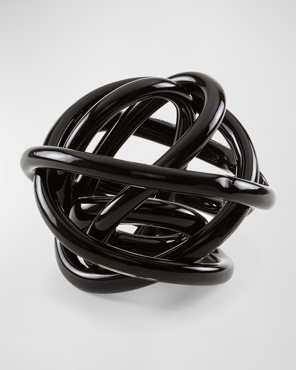 Shop Tizo Glass Knot Decorative Accent In Black