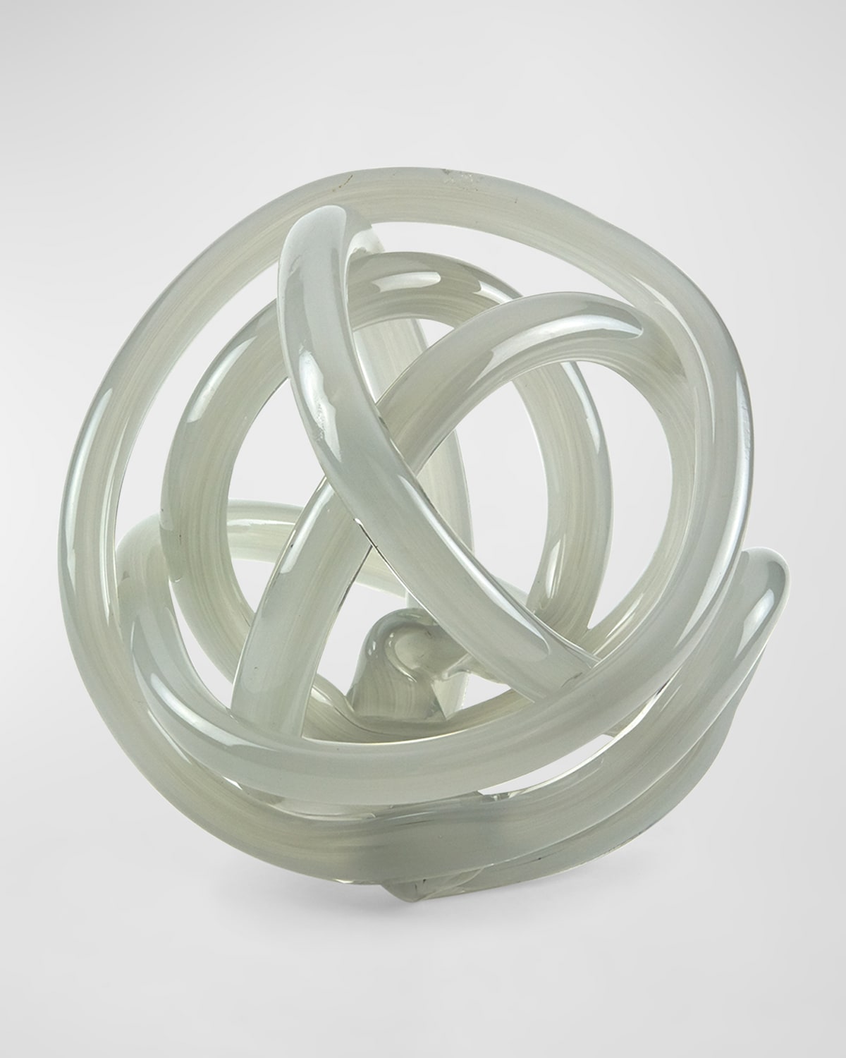 Shop Tizo Glass Knot Decorative Accent In Grey