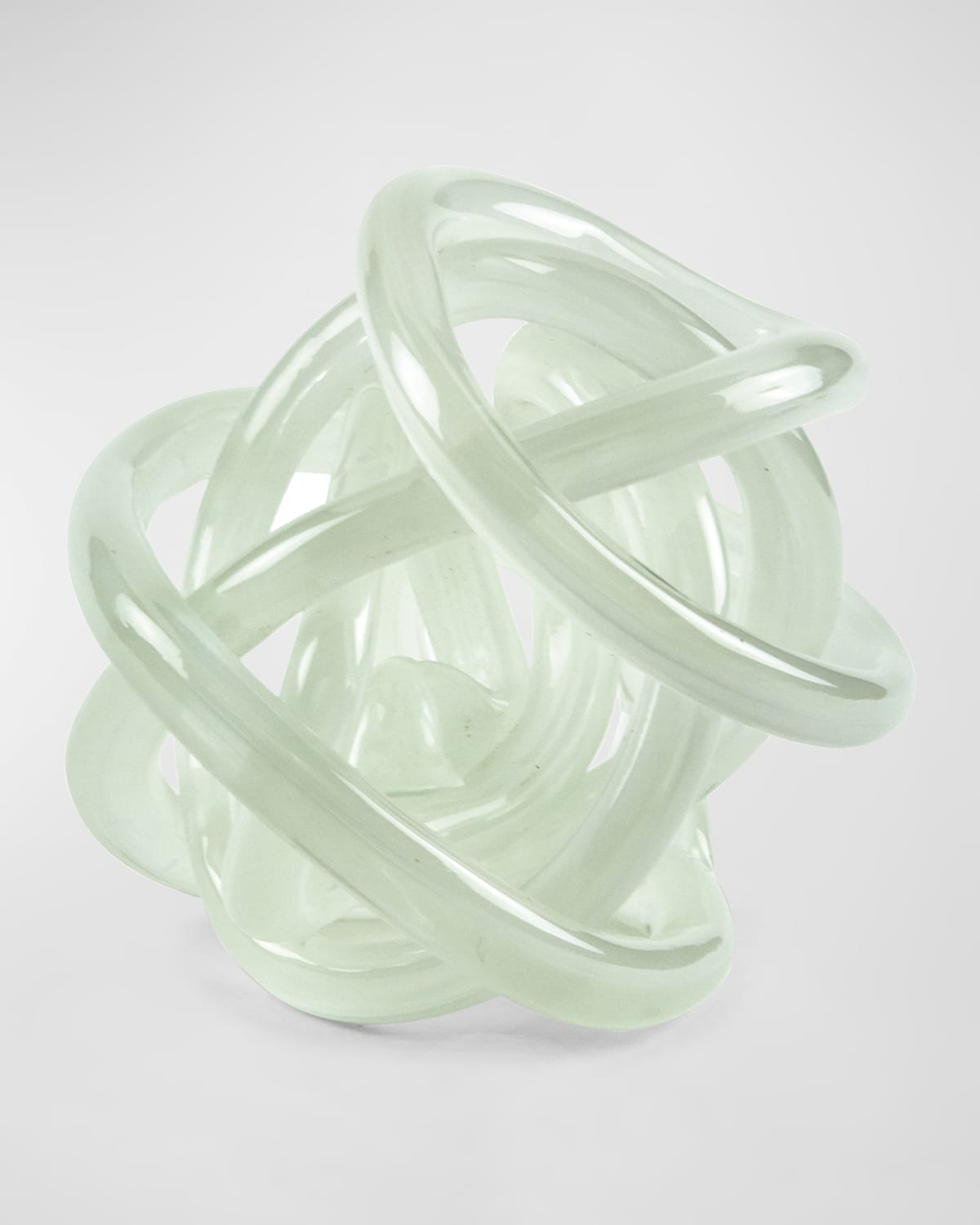 Shop Tizo Glass Knot Decorative Accent In White