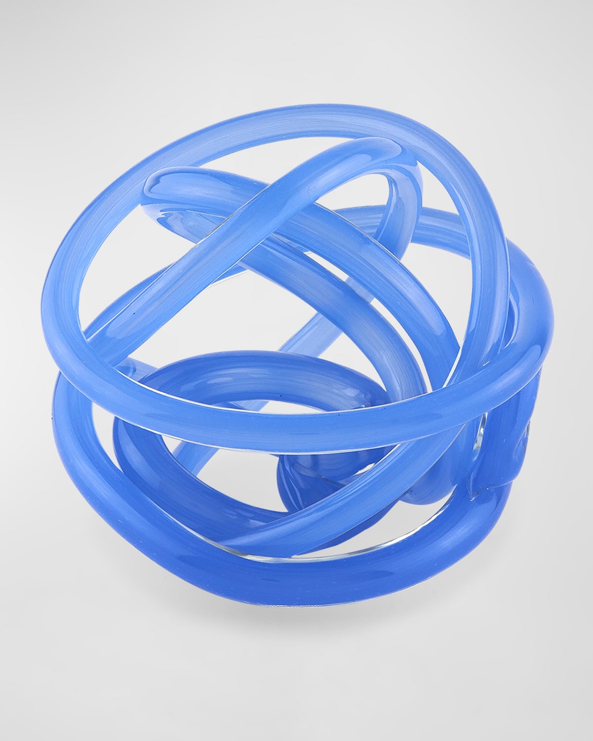 Shop Tizo Glass Knot Decorative Accent In Blue