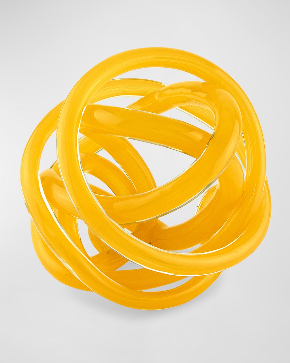 Shop Tizo Glass Knot Decorative Accent In Yellow