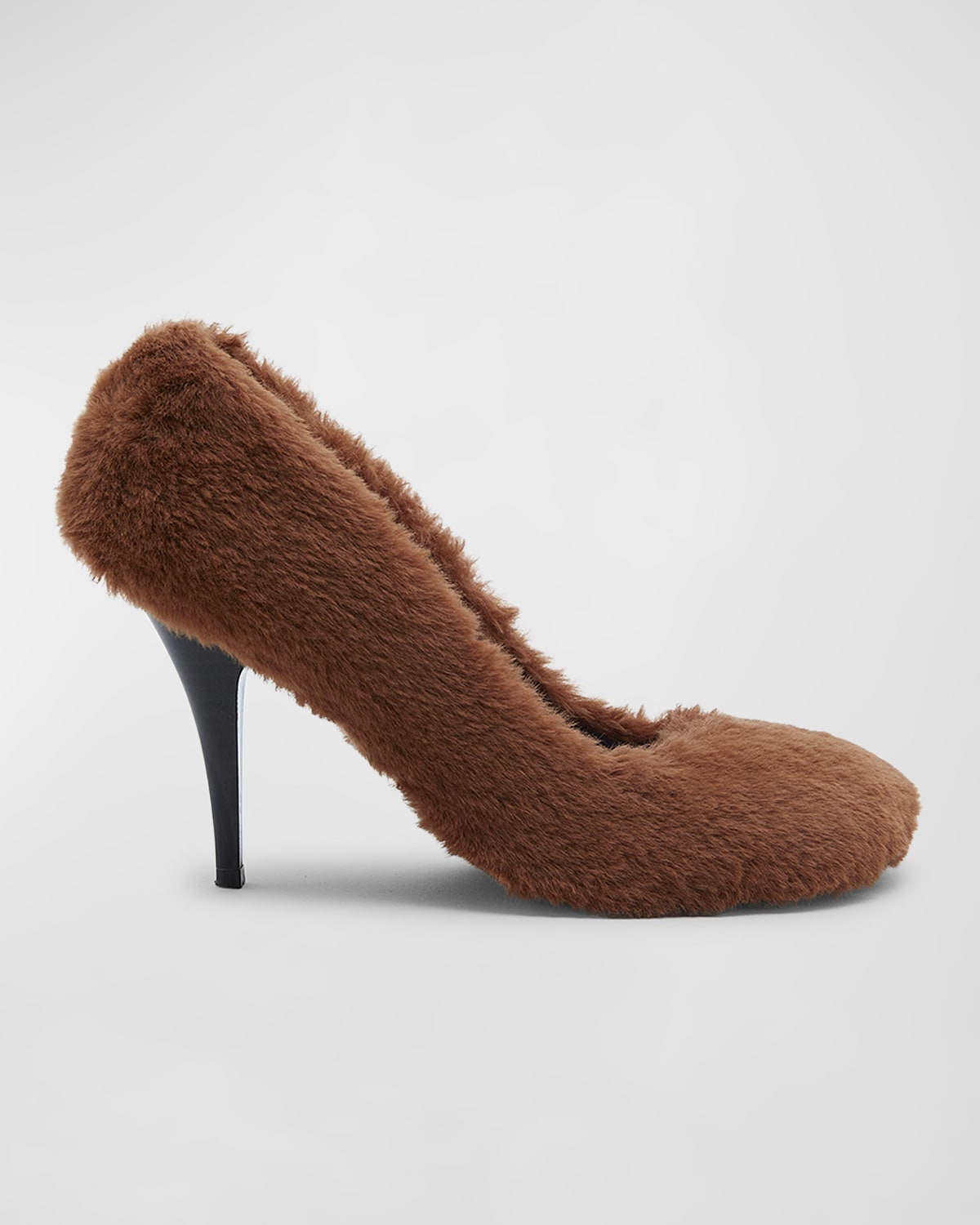 Stella Mccartney Ryder Faux Fur Pumps In 2574 Ginger