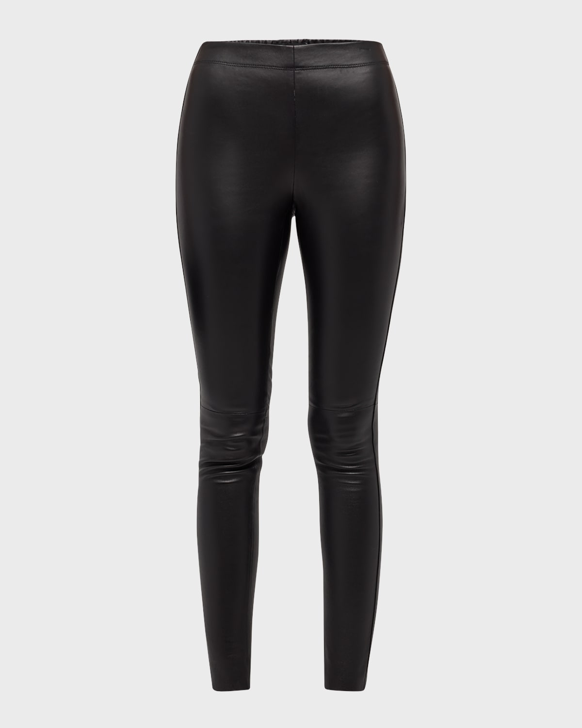 High-Rise Stretch Leather Leggings