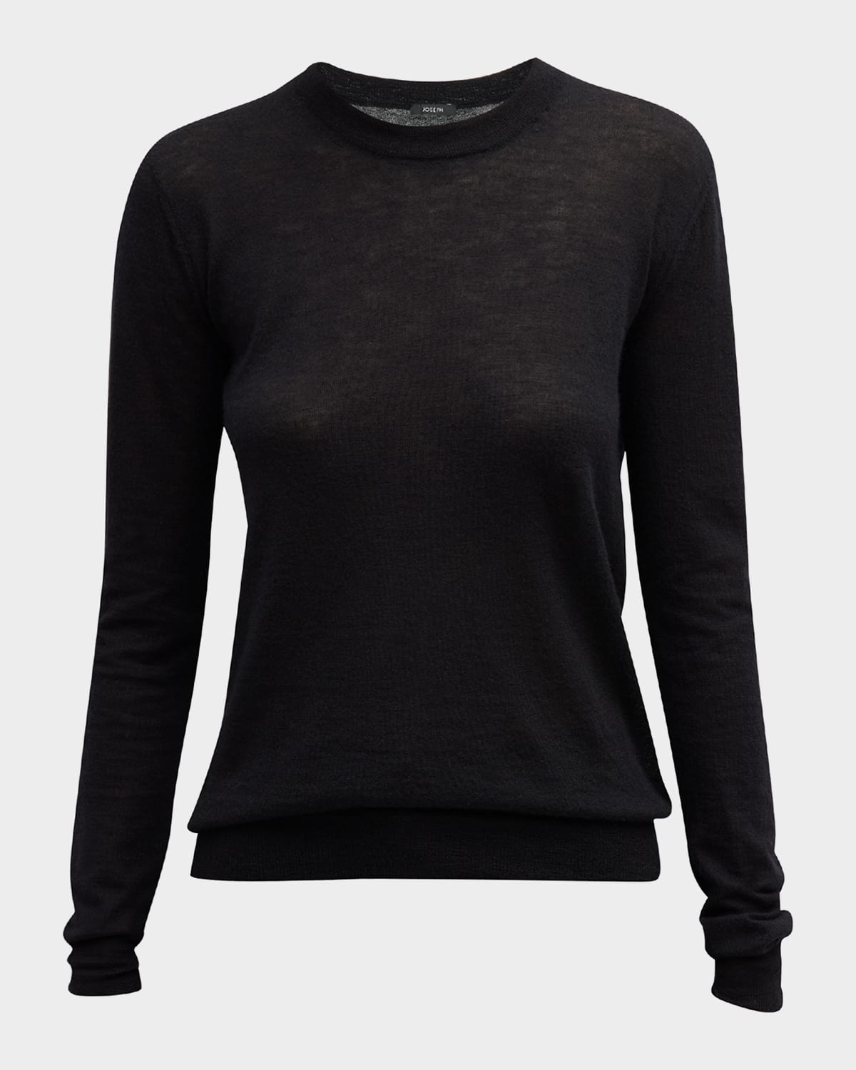 Cashair Cashmere Crewneck Long-Sleeve Shirt