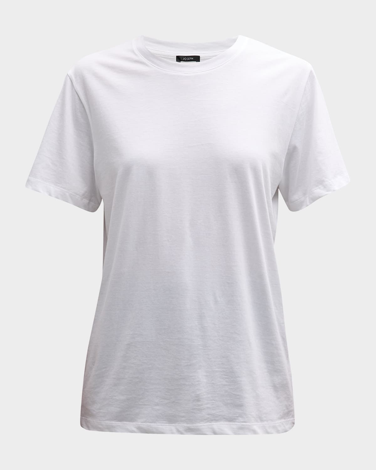 Joseph Short-sleeve Crewneck Cotton Tee In White